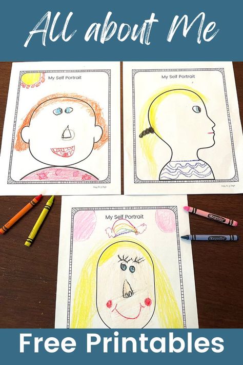 all about me portrait preschool craft My Self Portrait Preschool, What I Like About Me Activities, Self Portrait Template For Kids, All About Me Portrait, Preschool Self Portrait Ideas, Preschool Self Portrait, All About Me Self Portrait, Self Portrait Template, Preschool Pet Activities