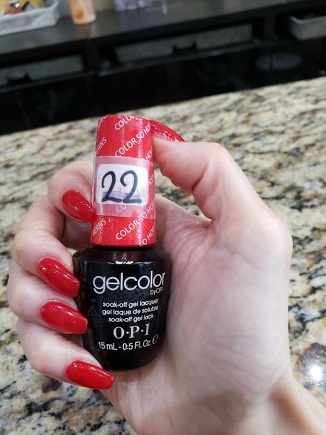 OPI - Color so hot it Burns Opi Color So Hot It Burns, Opi Ate Berries In The Canaries, Opi Krona-logical Order Gel, Opi Colors, Nails Inspiration, Nails, Beauty, Color