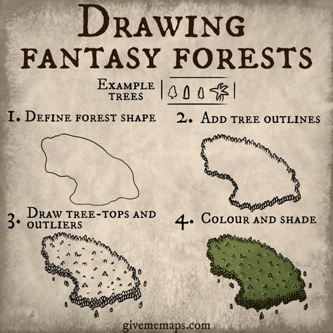 Fantasy Map Drawing, Map Drawing Ideas, Fantasy Map Drawing Ideas, Fantasy Journal, Map Sketch, Map Drawing, Fantasy Map Making, Map Ideas, Tree Outline