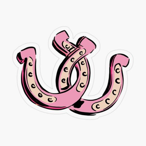 Get my art printed on awesome products. Support me at Redbubble #RBandME: https://www.redbubble.com/i/sticker/Pink-Horseshoe-by-alexnoellejones/146510037.O9UDB?asc=u Pink Horse, God Sticker, Horse Shoes, Plastic Stickers, Bachelorette Ideas, Decorate Notebook, Cute Horses, Coloring Stickers, Cool Stickers