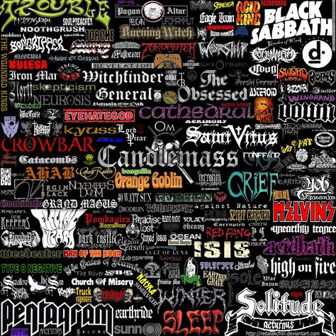 A little reference sheet - Imgur Sludge Metal Aesthetic, Doom Metal Aesthetic, Metal Subgenres, Heavy Metal Quote, Headbangers Ball, Sludge Metal, Doom Metal Bands, Metal Meme, Emo Things