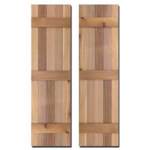 15 in. x 55 in. Natural Cedar Board-N-Batten Baton Shutters Pair Outside Shutters, Traditional Shutters, Cedar Fencing, Cedar Board, Cedar Shutters, Shutter Designs, Board And Batten Shutters, Cedar Boards, Cedar Siding