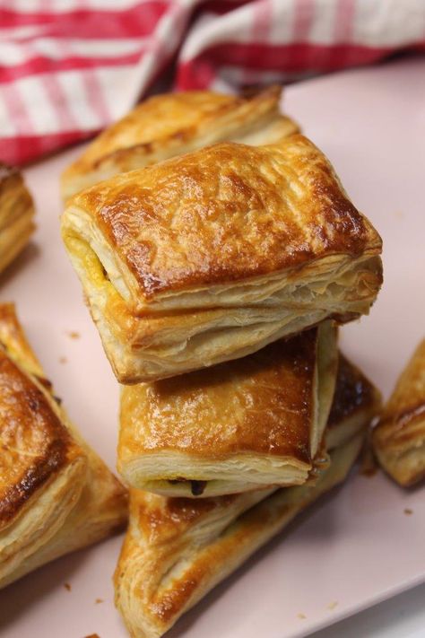 Puff Pastry | Puff Pastry Sheets | Puff Pastry Recipe (THREE WAYS) Puff Pastry Aesthetic, Veg Puff Recipe, Veg Puff, Lemon Posset Recipe, Pastries Images, Pastry Puff, Puff Pastry Recipe, Easy Puff, Cheese Puff Pastry