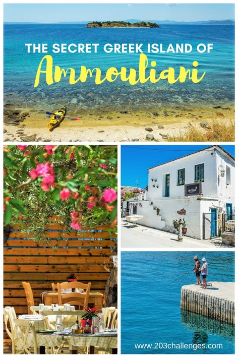 The Greek island of Ammouliani: a secret escape for nature lovers | 203Challenges Ammouliani Greece, Ammouliani Island, Sabbatical Ideas, Greek Island Hopping, Places Worth Visiting, Greece Summer, Secret Escapes, Italy Wine, Kayak Trip