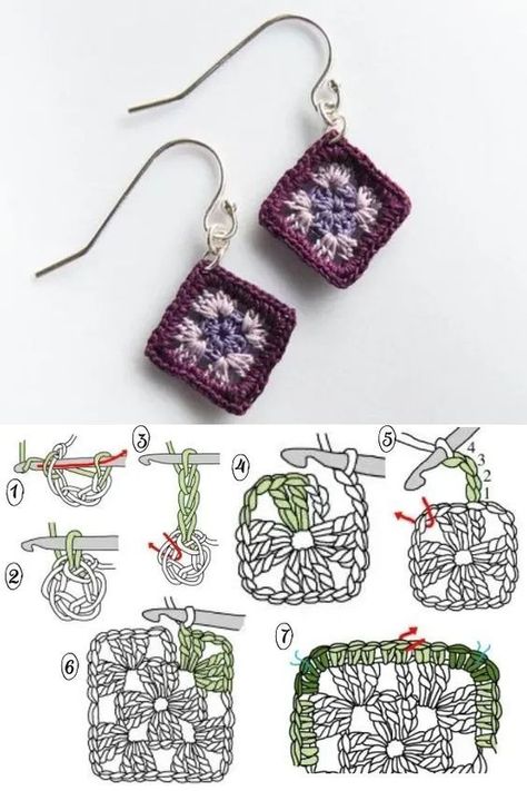 Crochet Earrings For Summer - Add Style And Comfort To Your Outfits Micro Crochet, Crochet Jewelry Patterns, Crochet Earrings Pattern, Earrings Pattern, Crochet Jewellery, Mini Crochet, Quick Crochet, Handmade Jewelry Gift, Earring Patterns