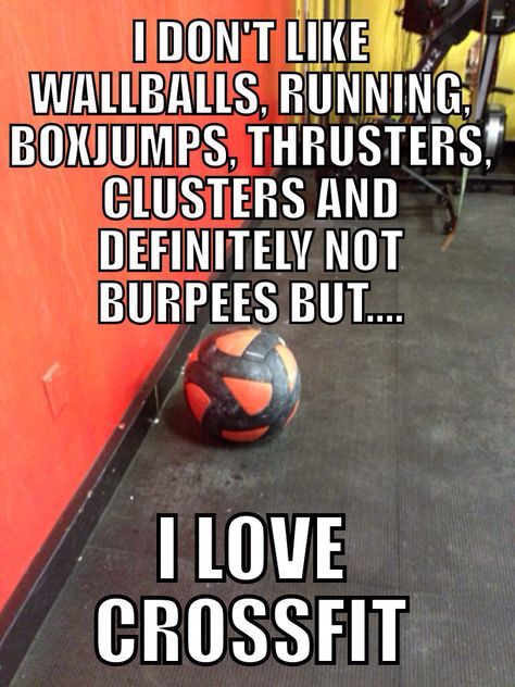 I love crossfit Crossfit Memes, Crossfit Quotes, Crossfit Baby, Crossfit Humor, Muscle Milk, Fitness Board, Crossfit Inspiration, Fitness Humor, Gym Quotes