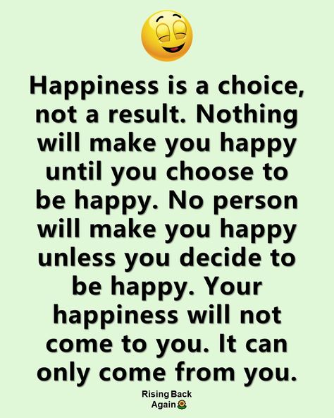 Happiness is a choice 😊💯 Journaling Inspiration, Happiness Is A Choice, Choose Happy, Happiness Is, Journal Inspiration, Daily Quotes, Are You Happy, Make It Yourself, Health