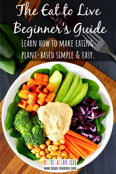 6 Week Meal Plan, Eat To Live Diet, Nutritarian Diet, Plant Based Diet Meals, Nutritarian Recipes, Parent Board, Plant Based Diet Meal Plan, Whole Food Plant Based Recipes, Plant Based Meal