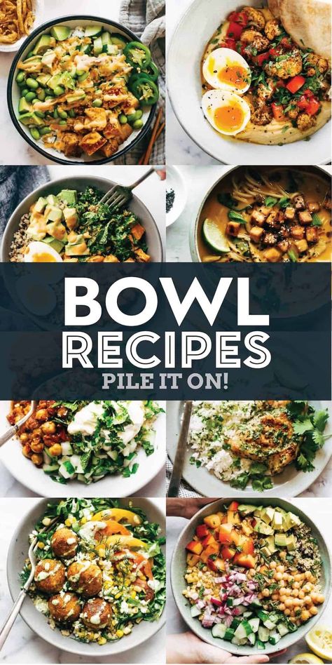 Lunch Bowl Recipe, Salad Bowl Recipes, Grain Bowl Recipe, Sushi Bowl Recipe, Bowl Recipes Easy, Power Bowl Recipe, Bowls Recipes, Buddha Bowls Recipe, Healthy Bowls Recipes