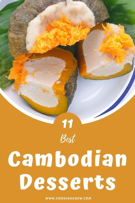 Join me for a quick tour of Cambodia cuisine as we look at Cambodian desserts and sweet treats! Cambodian Dessert Recipes, Cambodian Appetizers, Cambodia Dessert, Cambodia Recipes, Cambodian Food Recipes, Cambodian Desserts, Khmer Dessert, Cambodian Recipes, Tapioca Dessert