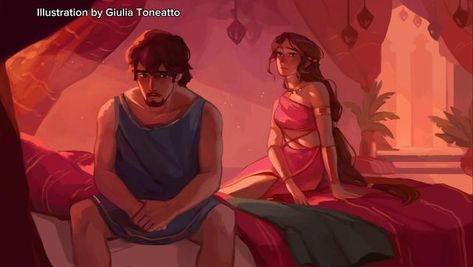 Circe And Odysseus, Circe Fanart, Young Prince, Beautiful Illustration, Digital Painting Tutorials, Hero Academia Characters, Greek Gods, Greek Mythology, Painting Tutorial