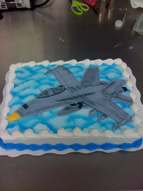 Fighter Jet Cake, Airplane Birthday Theme, Airplane Birthday Cakes, Science Party Decorations, Anna Birthday Party, Science Experiments Kids Elementary, Star Wars Birthday Cake, Planes Birthday Party, Navy Birthday