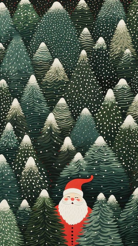 Santa pattern many christmas nature backgrounds. AI generated Image by rawpixel. | free image by rawpixel.com / Rob Cell Wallpaper, Christmas Phone Backgrounds, Christmas Nature, Christmas Tree Wallpaper, Halloween Wallpaper Backgrounds, Abstract Christmas, Christmas Tree Background, Christmas Wallpaper Backgrounds, Santa Patterns