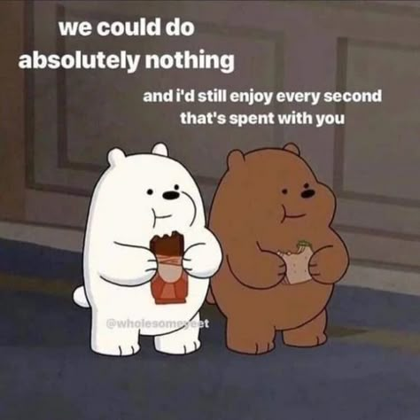 100 Best 'I Love You' Memes That Are Cute, Funny & Romantic | YourTango Things To Send To Partner, Love You Meme, Wholesome Pictures, Couple Memes, Cute Love Memes, Söt Katt, Cute Messages, We Bare Bears, Bare Bears