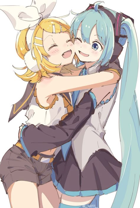 Vocaloid Ships, Len Y Rin, Moe Anime, Vocaloid Characters, Hatsune Miku, Pretty Art, Vocaloid, Anime Drawings, Cute Art