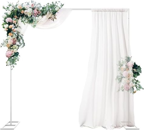 Amazon.com : Fuilee Balloon Square backdrop stand, 6.5ft Wedding Arch rectangle backdrop stand for parties, White Metal Arch Backdrop Stand for Weddings, Birthday Party, Anniversaries, retire, Garden Decoration : Patio, Lawn & Garden Metal Arch, Support Structure, Anniversary Decorations, Plant Supports, Balloon Backdrop, Backdrop Stand, Balloon Arch, Lawn Care, Paint Finishes