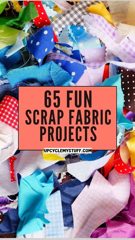 Looking for ideas of what to do with your scrap fabric? This blog post from Upcycle My Stuff is packed with creative scrap fabric sewing projects and scrap fabric crafts ideas to help you clear your scrap fabric stash and make something beautiful while you're at it! If you love to craft with scrap fabric, this ultimate list of scrap fabric sewing projects will keep you busy! Head to the blog to check out the full list of DIY sewing projects and find more scrap fabric upcycling ideas! Rag Doll Hair, Reuse Crafts, Fabric Balls, Scrap Fabric Crafts, Scrap Fabric Projects, Fabric Bunting, Small Sewing Projects, Leftover Fabric, Scrap Fabric