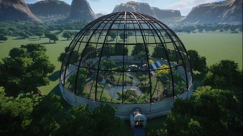 Aviary Minecraft, Aviary Design, Minecraft Bird Aviary, Planet Zoo Workshop, Planet Zoo Habitat, Minecraft Animal Sanctuary, Planet Zoo Habitat Ideas, Zoo Games, Zoo Park