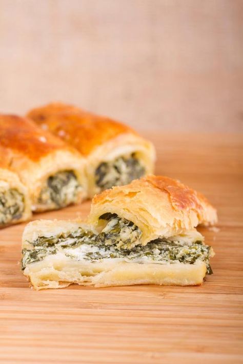 Gluten Free Spanakopita, Puff Pastry Dough Recipe, Gluten Free Phyllo Dough, Spanakopita Recipe, Pastry Dough Recipe, Phyllo Dough Recipes, Gluten Free Dough, Gluten Free Puff Pastry, Gluten Free Pastry