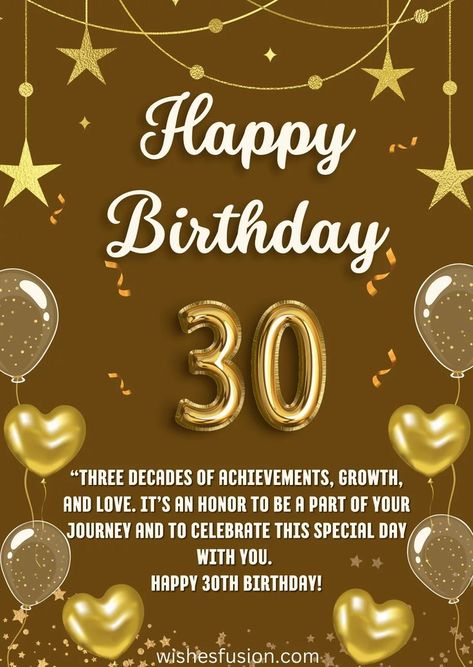 "Make your son's 30th birthday an unforgettable celebration! 🎉 Explore our Pinterest board for heartfelt 30th birthday wishes, creative ideas, and memorable greetings to mark this milestone. Join us in honoring his journey with our curated collection of wishes and inspirations. 🎂🎈 #30thBirthday #SonBirthday #CelebrateWithLove" Birthday Wishes Creative, Happy 30 Birthday Quotes, Happy 30th Birthday Wishes, Quotes For Loved Ones, 30th Birthday Quotes, 30th Birthday Wishes, Heartfelt Birthday Wishes, Birthday Wishes For Son, Birthday Quotes For Him