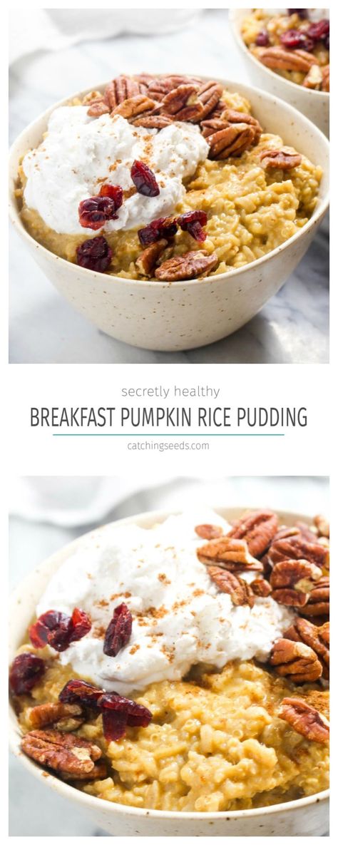 Pumpkin Rice Porridge, Breakfast Rice Pudding, Pumpkin Rice, Breakfast Rice, Veggies Recipes, Plant Based Recipes Breakfast, Spiced Rice, Gluten Free Recipes For Breakfast, Pumpkin Spice Syrup