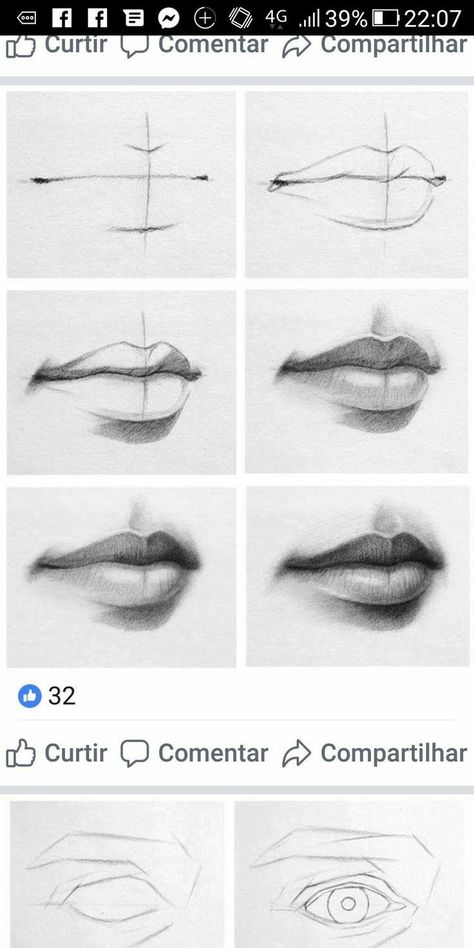 Things To Sketch, How To Draw Lips, Portrait Drawing Tips, Lips Sketch, Face Art Drawing, Draw Lips, Mouth Drawing, Drawing Tutorial Face, Cool Pencil Drawings