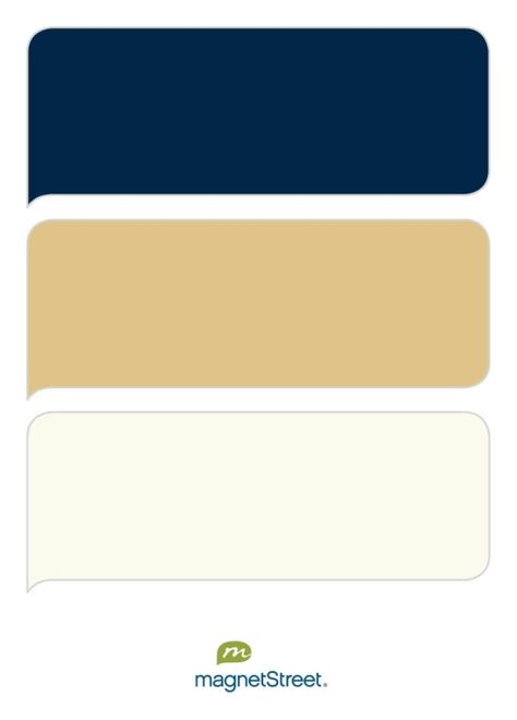 Navy, Gold, and Ivory Wedding Color Palette - custom color palette created at MagnetStreet.com @Ashley Walters Taje Wedding Colors Navy, Calendar Magnets, Ashley Walters, Custom Refrigerator, Ivory Color Palette, Wall Color Combination, Gold Bouquet, Homemade Wedding Gifts, Winter Bouquet