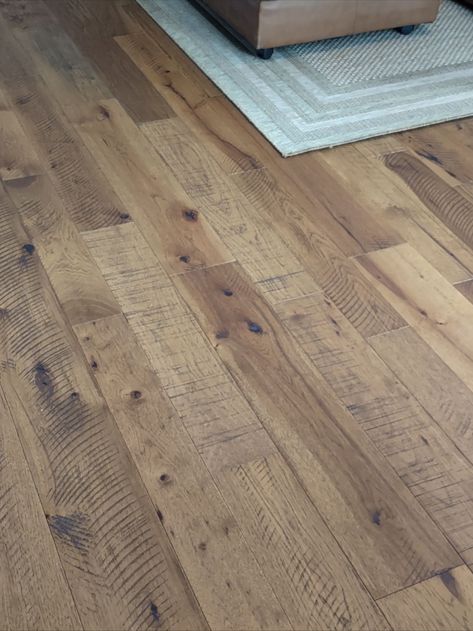 Rustic Hardwood Floors Farmhouse, Rustic Hickory Flooring, Natural Floors Hardwood, Wood Look Flooring Ideas, Natural Finish Wood Floors, Real Wood Flooring Ideas, Light Hickory Floors, Natural Hickory Floors, Engineered Hardwood Flooring Colors