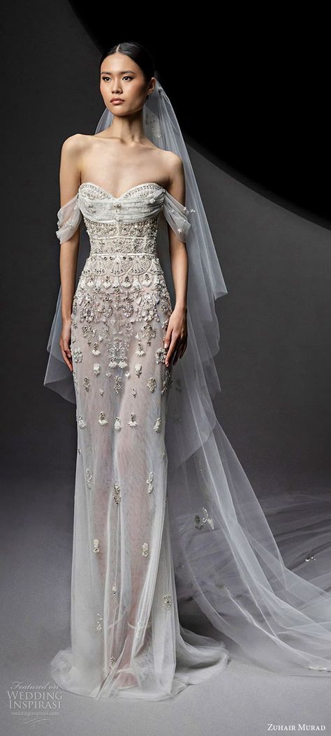 Weddinginspirasi.com featuring - zuhair murad fall 2024 bridal off shoulder drape strap swag sleeve sweetheart neckline heavily embellished bodice column wedding dress chapel train (8) mv -- Zuhair Murad Fall 2024 Wedding Dresses #wedding #weddings #bridal #weddingdress #weddingdresses #bride #fashion #label:ZuhairMurad #season:Fall/Winter #week:462023 #year:2024 ~ Zuhair Murad Bridal 2024, Fall 2024 Wedding, Bridal Off Shoulder, Elie Saab Wedding Dress, Wedding Dresses Zuhair Murad, Bridal 2024, Zuhair Murad Bridal, Draped Wedding Dress, Couture 2024