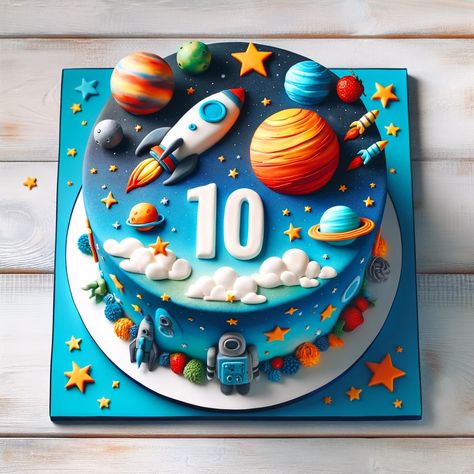 The Ultimate Guide to Birthday Cakes for a 10-Year-Old Boy Fun and Creative Ideas (6) 10 Year Boy Birthday Cake, Birthday Cakes For 6 Year Boy, 1 St Birthday Cake Boy Year Old, Space Theme Cakes, Birthday Cake For 9 Year Boy, Cake For 6 Year Boy, Cake For 10 Year Boy, 10 Birthday Cake Boy, Birthday Cake For 8 Year Boy