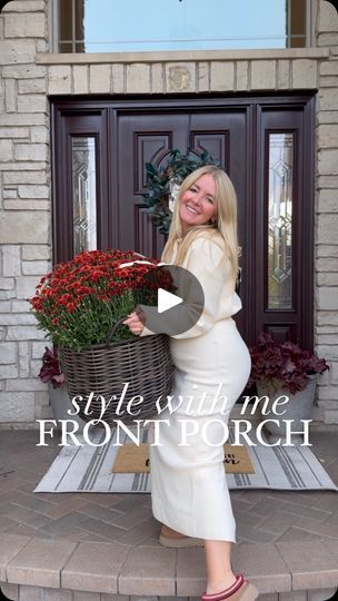 24K views · 3.2K reactions | Style with me 🍂 comment FRONT PORCH for links!

Styling my front porch for fall 🍂 I have been using the same baskets year after year for my real mums and just love them! This is my favorite outdoor rug ever, extremely durable. Added lots of faux pumpkins this year and these pre-lit woven pumpkins are so cute! 

Follow @mrs.vesnatanasic for more home styling ideas and shop everything in my LTK shop @shop.ltk ✨ 

Fall front porch
Fall home decor
Fall decorating
Real mums
Faux pumpkins

#fallfrontporch #frontporchdecor #falldecorating | Vesna Tanasic | Alan Gogoll · Autumn's Melody Home Styling Ideas, Front Porch For Fall, Home Decor Fall, Faux Pumpkins, Fall Front Porch, Home Styling, Fall Front, Fall Home, Fall Decorating