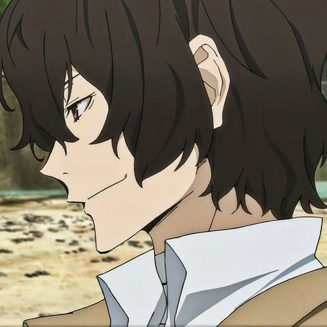 Dazai Side Profile, Dazai Osamu Anime, Osamu Dazai, Dog Icon, Dazai Bungou Stray Dogs, Chuuya Nakahara, Dazai Osamu, Side Profile, Aesthetic Themes