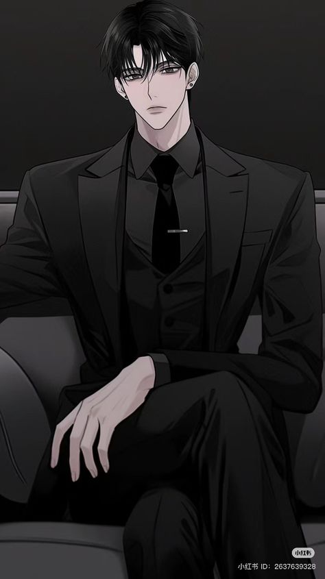 Male Teacher Character Design, Anime Guy Tattoo, Anime Assassin Guy, Hot Manhwa Characters Man, Manwha Males, Anime Boy In Suit, Fine Anime Men, Korean Anime Boy, Shirtless Anime Guy