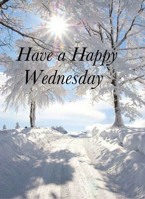 Happy Wednesday Winter Images, Wednesday Morning Images, Winter Wednesday, Amusing Quotes, English Winter, Wednesday Morning Greetings, Happy Wednesday Images, Wednesday Greetings, January Quotes