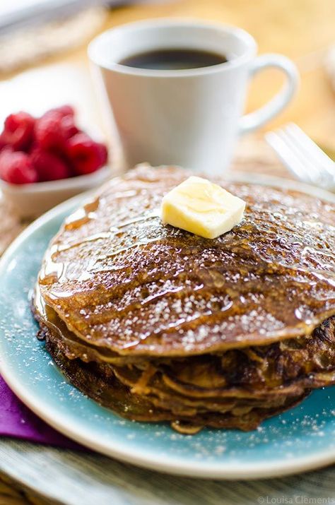 Take your buttermilk pancakes to the next level by adding coffee. | livinglou.com Savory Beef Stew, Eat Pretty, Pancake Stack, Tasty Pancakes, Pancakes Healthy, Coffee Cake Recipes, Buttermilk Pancakes, Brunch Ideas, Pancakes And Waffles