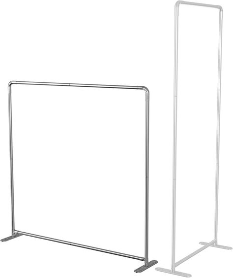 Amazon.com: Windscreen4less Free Stand Backdrops Room Divider Partition Frame Stainless Steel Banner Poster Holder for Privacy Screen Background Events Party Birthday Adjustable Size 4’x4’ 2’x6’ 6’x2’ : Office Products Room Divider Partition, Poster Holder, Screen Background, Privacy Screen, Office Products, Party Birthday, Free Standing, Divider, Room Divider