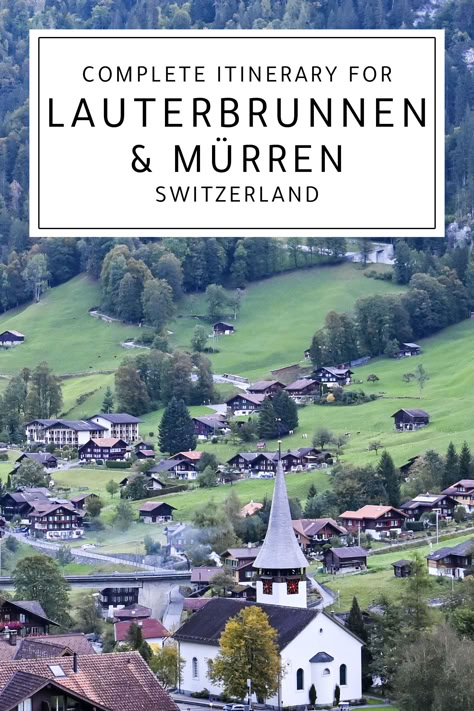 How to spend an epic day in Lauterbrunnen, Switzerland, including Murren and the Schilthorn Summit Lauderbrennan Switzerland, Swiss Hikes, Mürren Switzerland, Lungern Switzerland, Swiss Alps Hiking, Murren Switzerland, Sweden Trip, Switzerland Places To Visit, Swiss Train