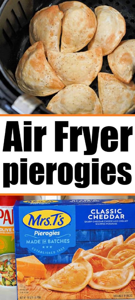 How to make frozen pierogies in air fryer so they're soft and tender on the inside but a bit of crisp on the outside. Best mashed potato dish. Air Fry Perogies From Frozen, Air Fryer Pierogies Frozen, Air Fryer Perogies Frozen, Mash Potato Dishes, Frozen Pierogies, Perogies Recipe, Whipped Potatoes, Polish Traditions, Best Mashed Potatoes