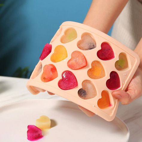 Smarter Shopping, Better Living! Aliexpress.com Heart Ice Cube Tray, Whiskey Ice Cubes, Heart Ice, Cute Frozen, Homemade Bar, Whiskey Ice, Ice Cream Tubs, Freeze Ice, Ice Trays