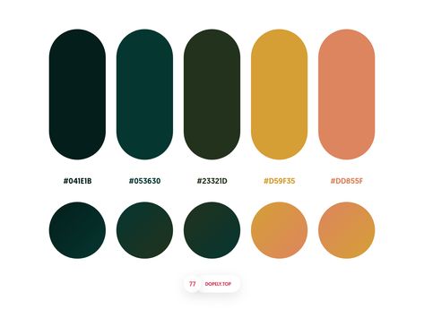 Dopely Colors #77 by Mehdi Khodamoradi Colors Gradient, Flat Color Palette, Ui Color, Hex Color Palette, Color Palette Design, Color Balance, Hex Colors, Colour Board, Display Font