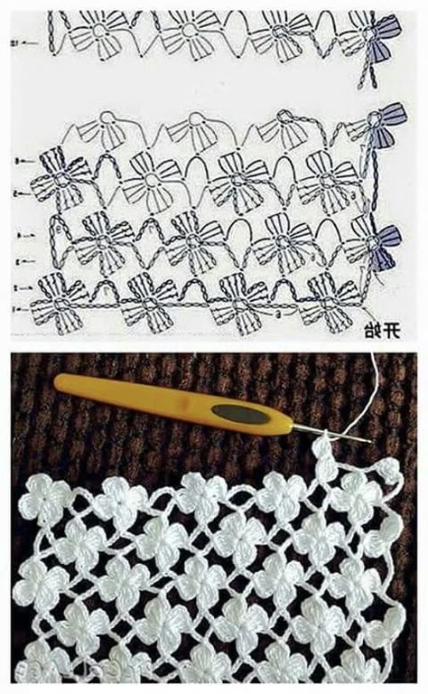 Háčkované Lemy, Stitches Crochet, Crochet Lace Pattern, Fashion Crochet, Crochet Lace Trim, Sweater Crochet, Crochet Square Patterns, Crochet Flower Patterns, Crochet Stitches Patterns