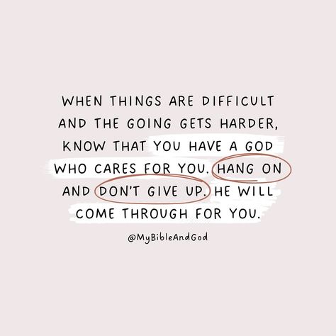 When the going gets tough, it’s easy to feel like giving up. Be encouraged and know that God is faithful. Persevere, hold on to faith, and trust that God will see you through. “And not only this, but [with joy] let us exult in our sufferings and rejoice in our hardships, knowing that hardship (distress, pressure, trouble) produces patient endurance; and endurance, proven character (spiritual maturity); and proven character, hope and confident assurance [of eternal salvation]. Such hope [in ... Encouragement Quotes For Men, Spiritual Maturity, God Is Faithful, When The Going Gets Tough, Bible Verses About Faith, Feel Like Giving Up, Gods Word, Be Encouraged, Faith Inspiration