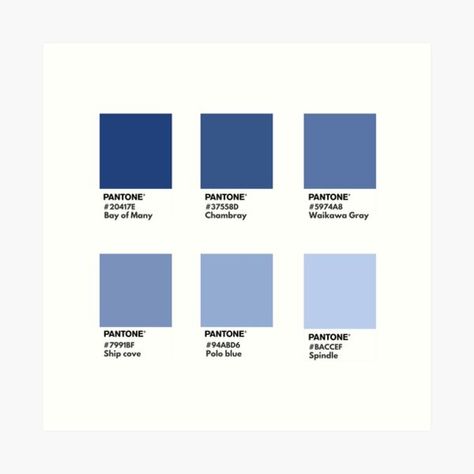 Blue Pantone Palette, Color Swatch Art, Blue Paint Swatches, Blue Swatches, Gradient Palette, Swatch Art, Pantone Palette, Fake Wedding, Color Pallete