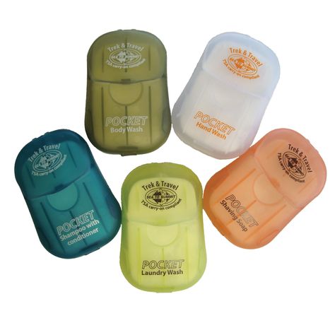 Trek & Travel Pocket Soaps | Sea to Summit Hiker Girl, Wildland Firefighting, Best Hiking Gear, Portable Toilet For Camping, Travel Shampoo, Hover Craft, Hiking Clothes, Camping Gadgets, Hiking Outfits