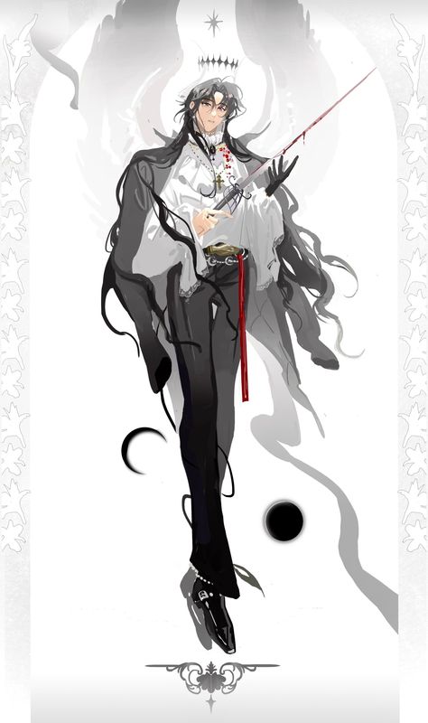 Fantasy Priest Outfit, Priest Oc Art, Priest Outfit Design, Priest Character Design Male, Priest Fanart, Fantasy Uniforms, Priest Character Design, Priest Oc, Priest Character