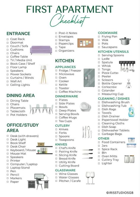 First Apartment Checklist | New Home Checklist | New Home Essentials Checklist | Instant Download | PDF New Place Checklist, House Furniture Checklist, Essential House Items, Furniture Checklist New Home, List For Moving Out, My First House Checklist, First Apartment Checklist Grocery, House List Checklist, Moving Out Checklist Apartments