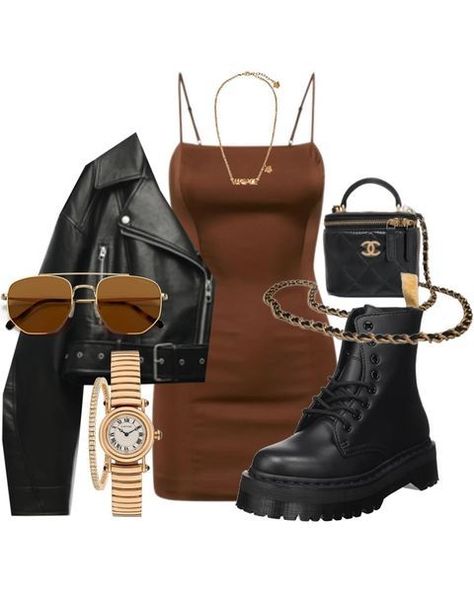 Trendy Outfits Dresses, Style Your Outfit, Feminine Dresses, Edgy Accessories, Outfit Layout, Outfits Dresses, Causual Outfits, Outfits Verano, Dope Outfits