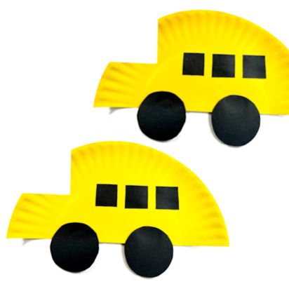 Easy Paper Plate School Bus Craft Back To School Jokes, School Bus Craft, Edible Kids Crafts, School Bus Art, Bus Craft, School Bus Crafts, Craft Paper Design, Bus Crafts, Kids Fathers Day Crafts