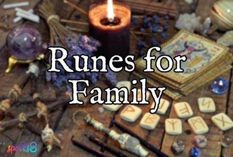 Runes for Family: Elder Futhark Runes for Family Tributes Younger Futhark, Runic Alphabet, Good Luck Spells, Social Stigma, Elder Futhark Runes, Futhark Runes, Prosperity And Abundance, Writing Systems, Early Middle Ages