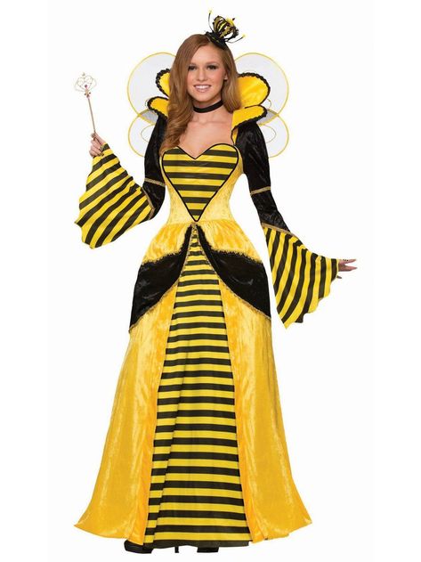 Royal Queen Bee - Standard Adult Costume #Bee, #affiliate, #Affiliate, #Costume, #Royal #Sponsored Queen Bee Costume Diy, Bee Costume Diy, Queen Bee Costume, Bumble Bee Costume, Yellow Costume, Bee Costume, Bee Dress, Diy Kostüm, Pretty Quinceanera Dresses